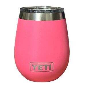 LASER ENGRAVED PERSONALIZATION YETI 10oz. WINE TUMBLER - TROPICAL PINK